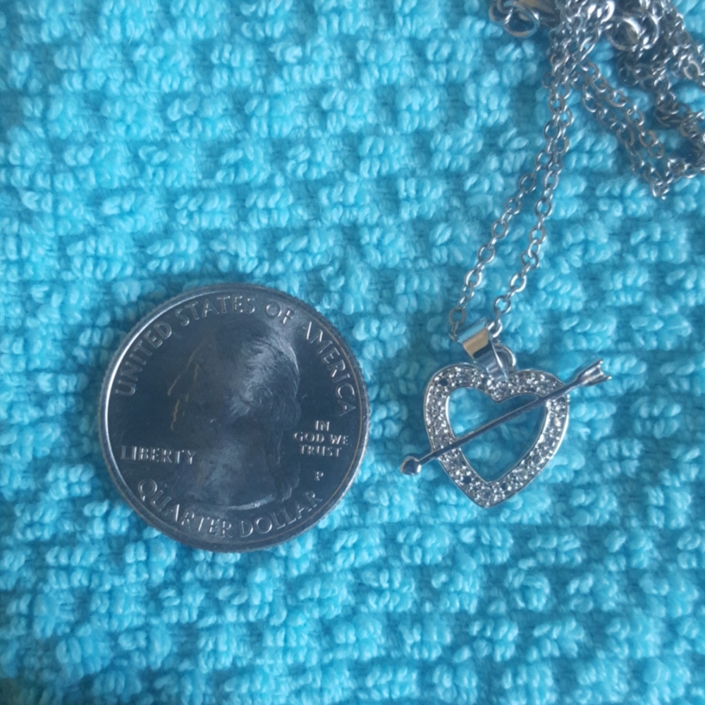 Heart w/Arrow 16" expandable Necklace